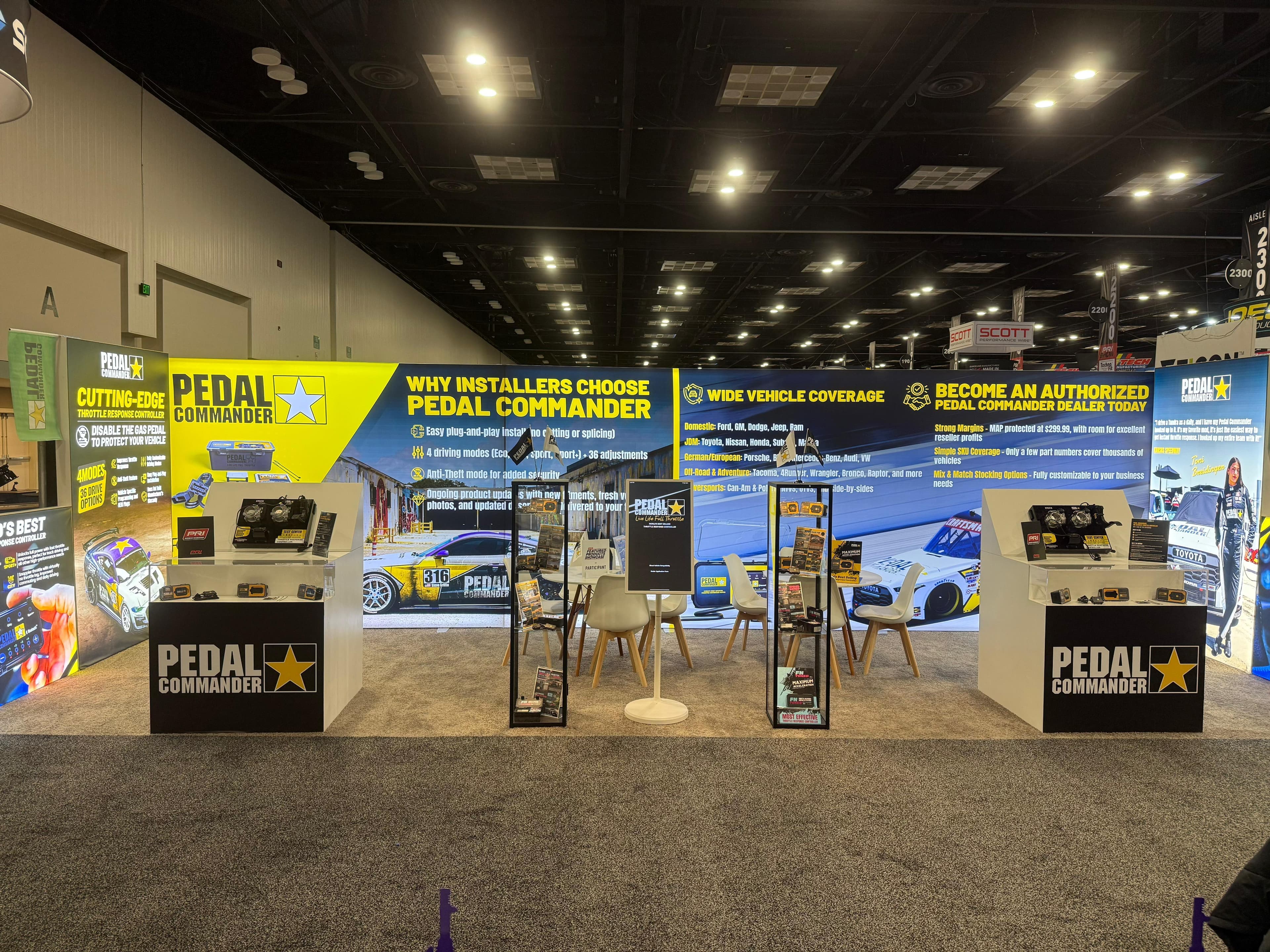 PEDAL COMMANDER booth at PRI SHOW 2025, Indianapolis